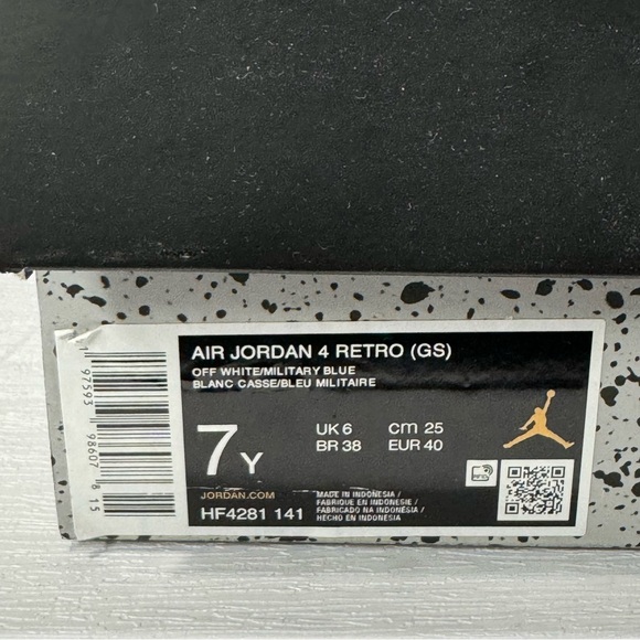 Jordan 4 - Military Blue - (GS) - 7Y/8.5W Brand New 💯 Authentic! - Picture 9 of 11